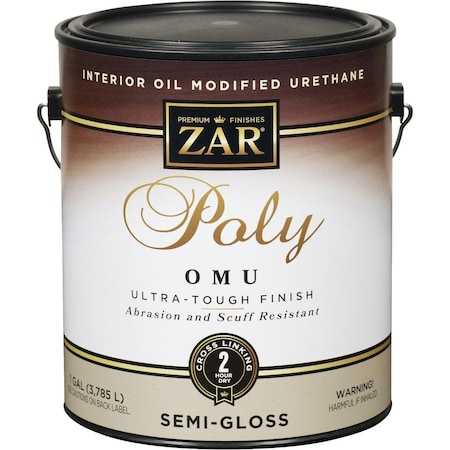 Zar Semi-Gloss Ultra Max Interior Polyurethane, 1 Gal. 36113